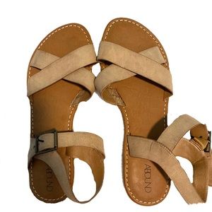 Abound tan sandals- size 8 *BRAND NEW NEVER WORN*